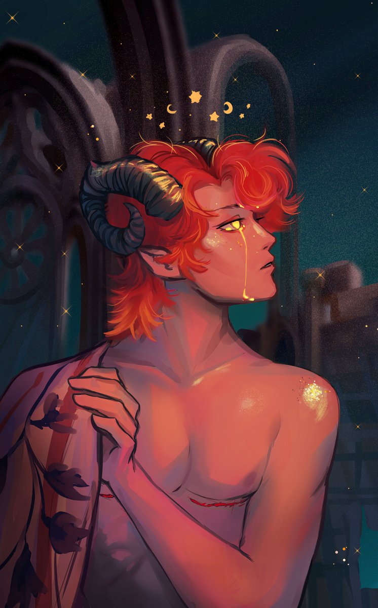 basraa7's tweet photo. Hewwo I'm chips! Today is my birthday and I love painting magical queer characters!🌿🪄✨
#DnD  #dndart https://t.co/8wr1OJXMpw