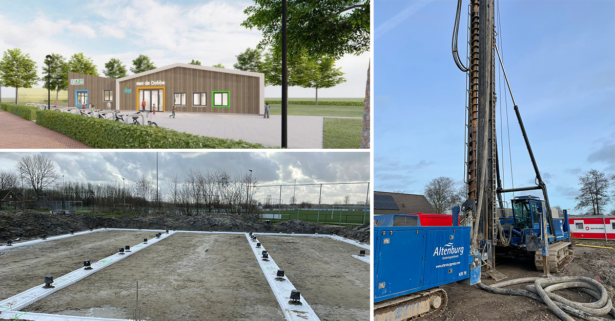 Toekomst- en aardbevingsbestendig bouwen in Roodeschool. Hier bouwen wij een kindcentrum, waar Samenwerkingsschool De Dobbe en kinderdagverblijf KindH een veilige plek krijgen. Benieuwd waarom dit nodig was? Lees dat hier: sowo.kr/E1YISyTT