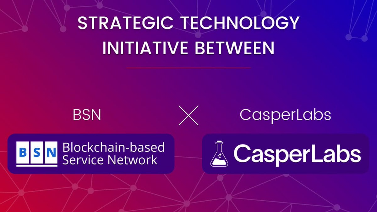 iamcryptocastle's tweet photo. As @cz_binance said in a recent tweet, "Keep Building"

And that's what @Casper_Labs $CSPR is doing with their latest partnership with the #Blockchain-based Service Network (#BSN), adding Casper-powered Fuzhou Chain to the DDC Network🚀

Learn more here: https://t.co/vkloWWdktA https://t.co/edpqKDS7jb