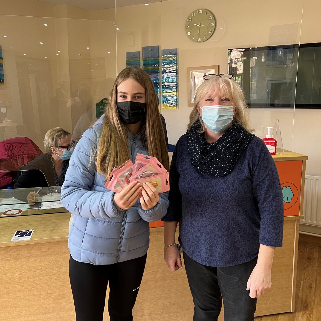 StCHospice's tweet photo. Today's #ThankYouThursday goes to twelve-year-old Eva O'Brien, who has raised £55 for our hospice in memory of her beloved grandad by selling bracelets. She even wrote us a letter straight from the heart to explain the reason behind her fundraising. Thank you, Eva!🧡 https://t.co/a4AUqnbPSb