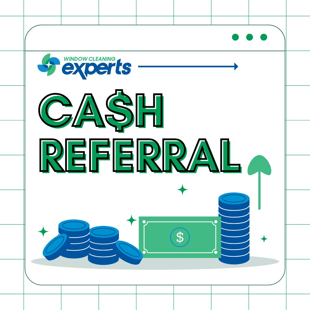 We appreciate your business and your referrals!

As a token of our gratitude, each time you give us a referral that results in a new client, you will earn $30.00 of “Clean Ca$h” to use on your next cleaning.

Call us today for more information.

#CashReferral #ShowOffYourHome