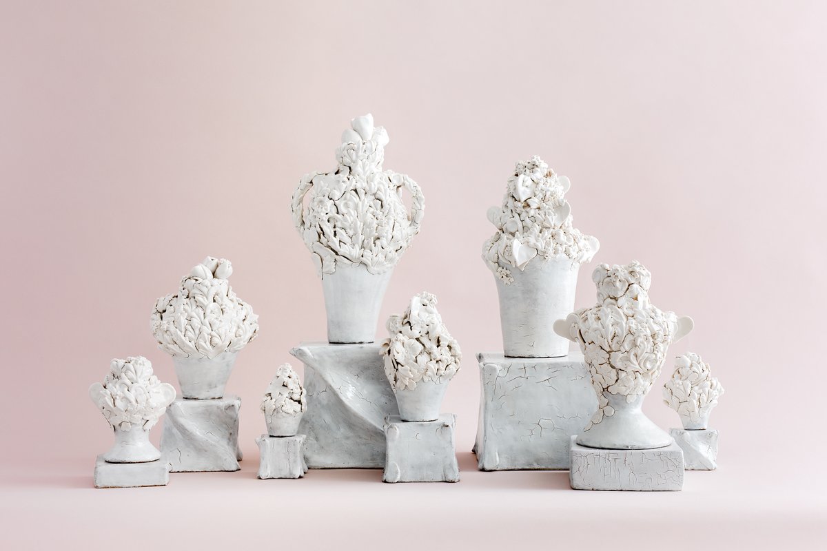 HW_Ceramics's tweet photo. I'm so thrilled to be a part of #collect2022 this year. Here's my work, 'the forgotten locks', based on the architecture in Cardiff's streets and named for the hidden canals under our feet. https://t.co/HCN3EeVVGn