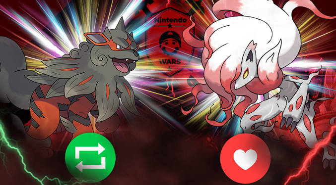 Nintenderos's tweet photo. Nintendo Wars@Twitter: Mejor nuevo Pokémon de Hisui: Ronda Final: Asalto 1:

➡ RT = Voto para Arcanine de Hisui
➡ MG = Voto para Zoroark de Hisui

¡Que comience la batalla! - https://t.co/R0wruheYFM https://t.co/N5DaQwoswk
