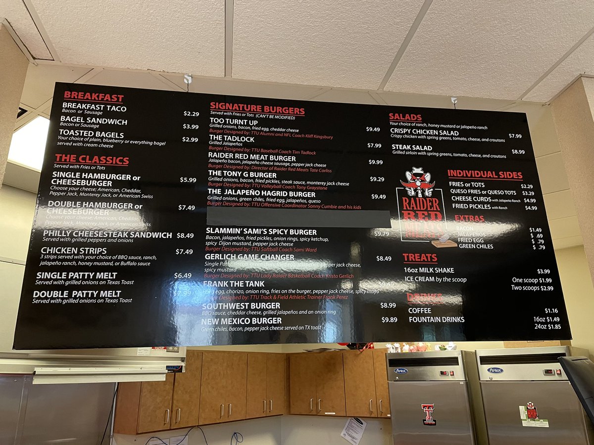 Raider Red Meats for lunch! I went with The Tadlock <a href="/TTU_Baseball/">Texas Tech Baseball</a> Lets gooooooooo! #WreckEm