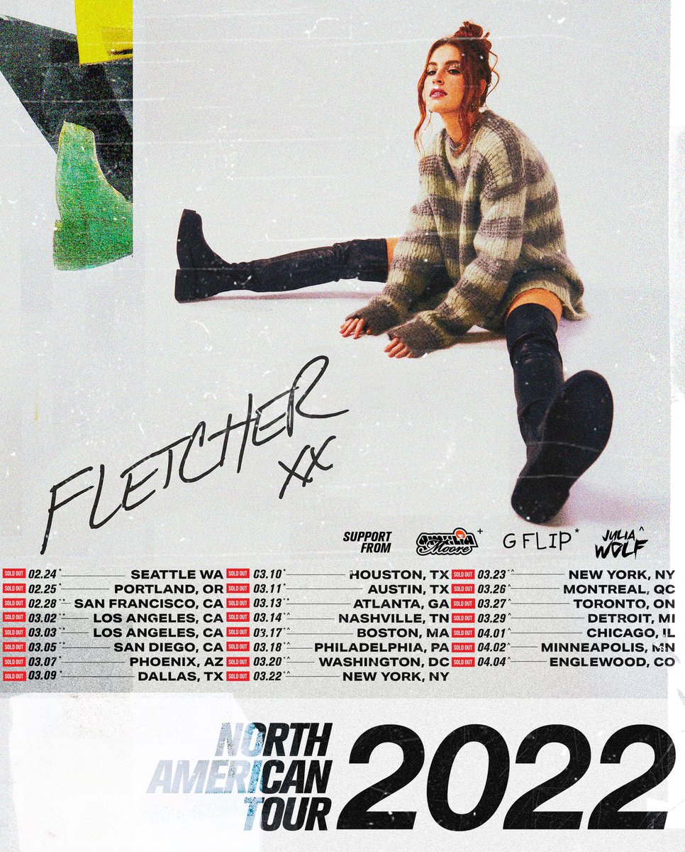 FLETCHER on Twitter: " just released a few extra NA tour tickets in select  cities, check the venue's website and get 'em quick bb's  https://t.co/pOnxwuM9Lw" / Twitter