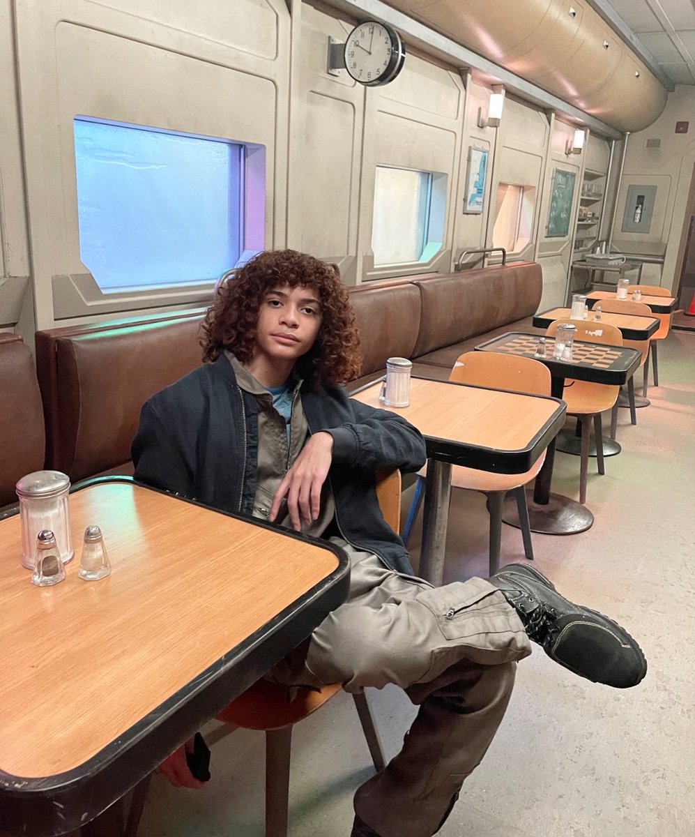 JaylinFletcher's tweet photo. #MILES RETURNS TO @SnowpiercerTV THIS MONDAY 9/8 central time!!!!! #Snowpiercer https://t.co/43ntj9bmj5