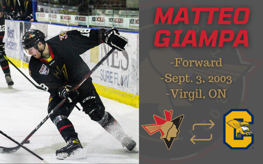 BPontiacs's tweet photo. 🚨MORE good news🚨 
Matteo Giampa has committed to the NCAA Division I Canisius College! He is the 9th player on our roster committed to the next level
Congratulations Matteo on your hard work and tremendous rookie season! @GoGriffs 
READ: https://t.co/lDGME5QXHE

#Yaks30th #AJHL https://t.co/vMQP1nhCHa