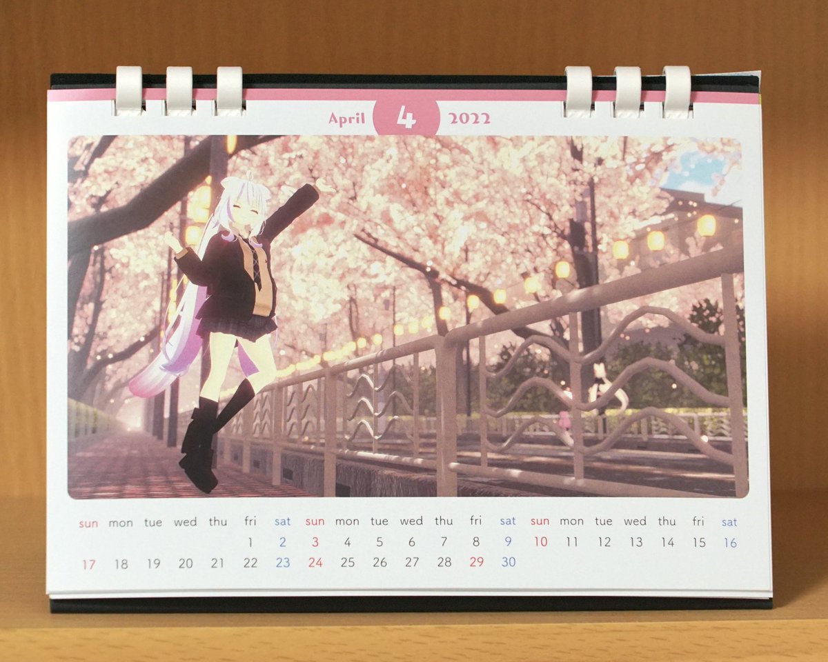 sakiyama_VRC's tweet photo. 見本誌届いたーーー！🌸
4月を担当させて頂きましたーーー！！
いぇーい！！！！
#VirtualDays https://t.co/QIOfPm9xHj