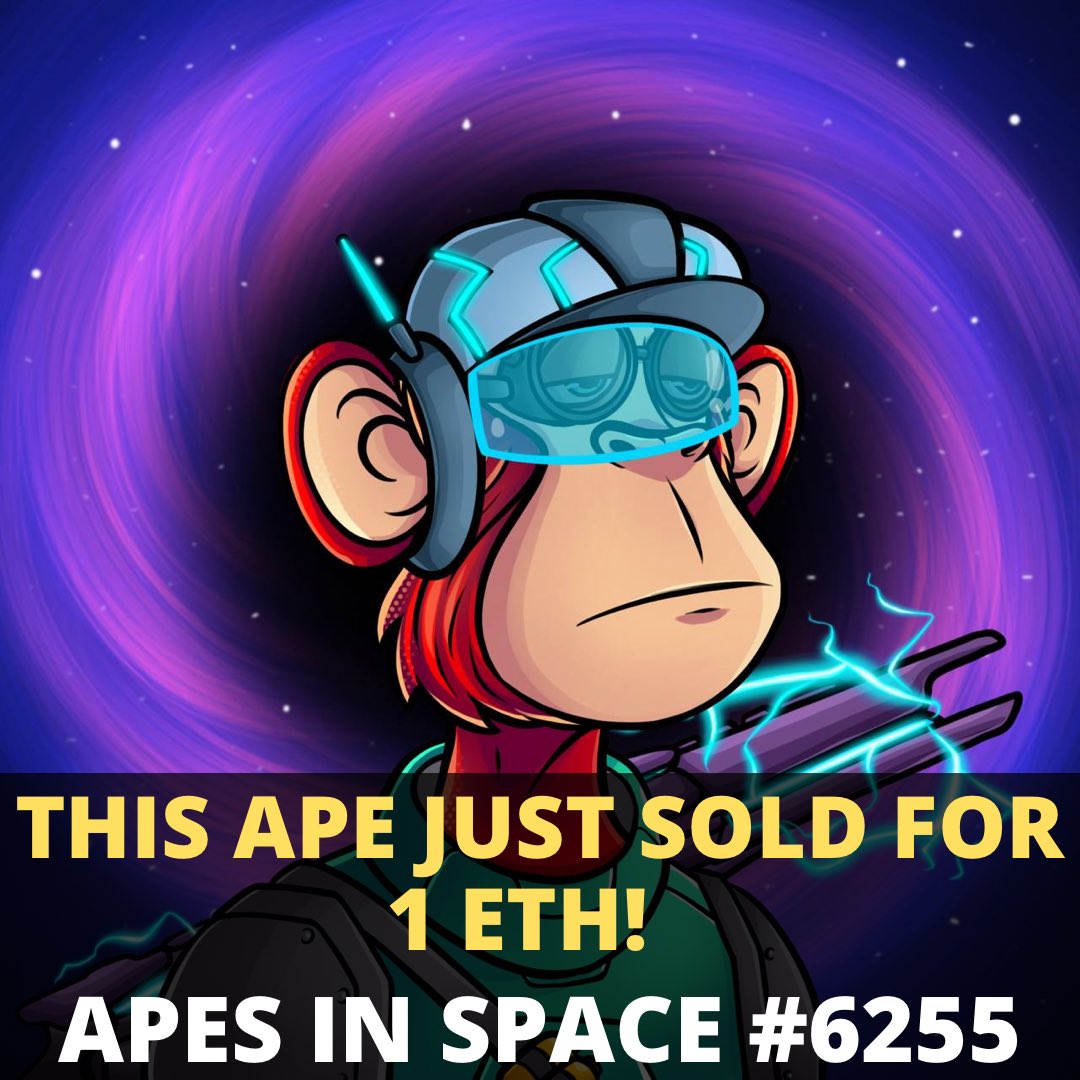 ApesinSpaceNFT's tweet photo. Just the beginning 🚀 #apesinspace https://t.co/WlnsE1FSIX