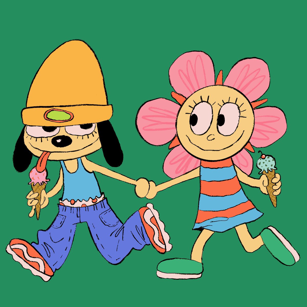 greerdraws's tweet photo. ice cream date https://t.co/ogldQy0iDi