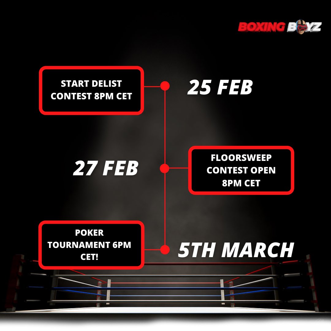 🥊CONTEST TIMELINE🥊           discord.gg/jGF8KdnE