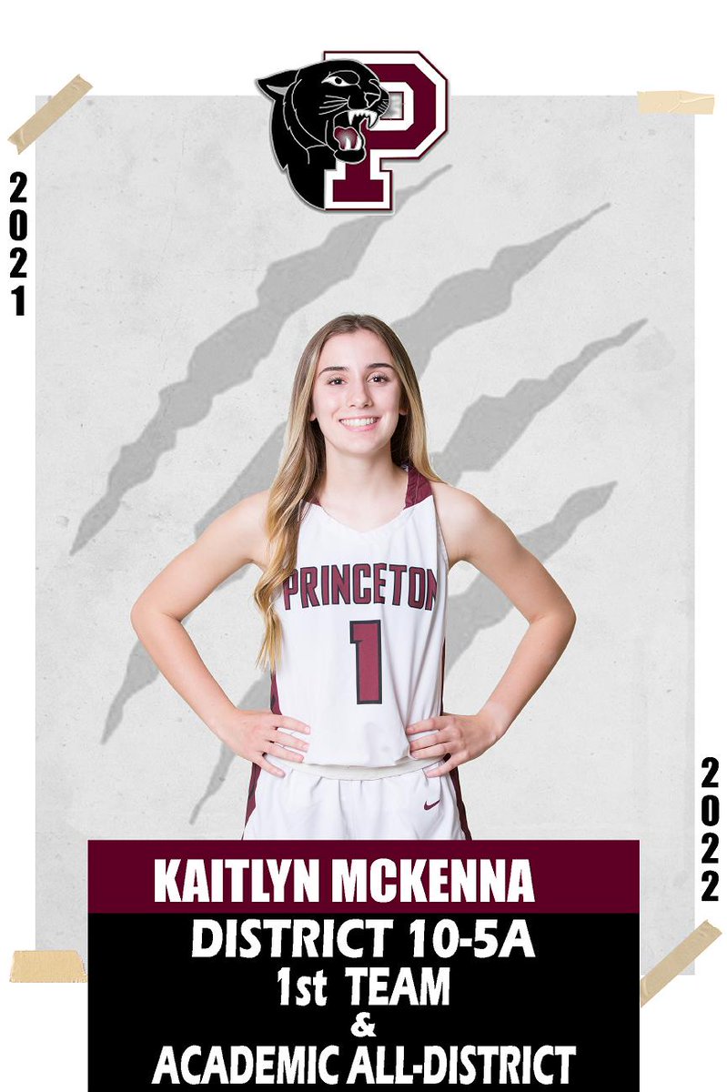 We are proud to announce <a href="/kaitlynmckennaa/">Kaitlyn McKenna</a> was named to the District 10-5A 1st team and to the All-Academic Team. Congrats!! #Heart