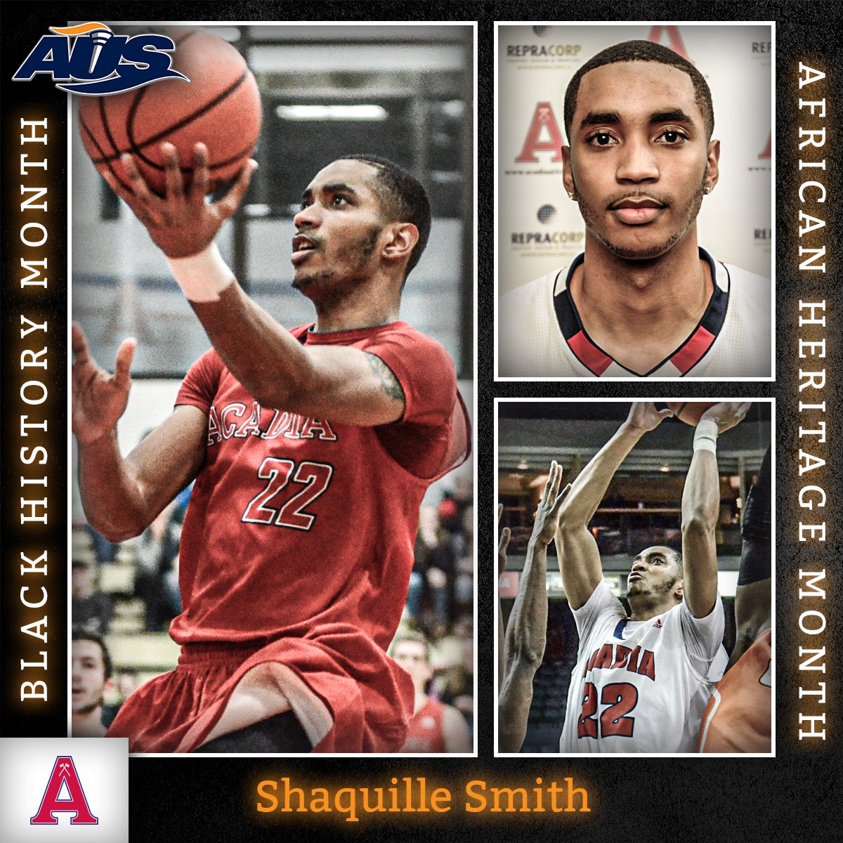 Shaquille Smith makes an impact wherever he goes. A guard hailing from North Preston, NS, he was a key part of the <a href="/AcadiaAthletics/">Acadia Athletics</a> men’s basketball team from 2011-2016, winning an AUS banner in his rookie year. 

More🏀⤵️
#BlackHistoryMonth #AfricanHeritageMonth #AUSproud