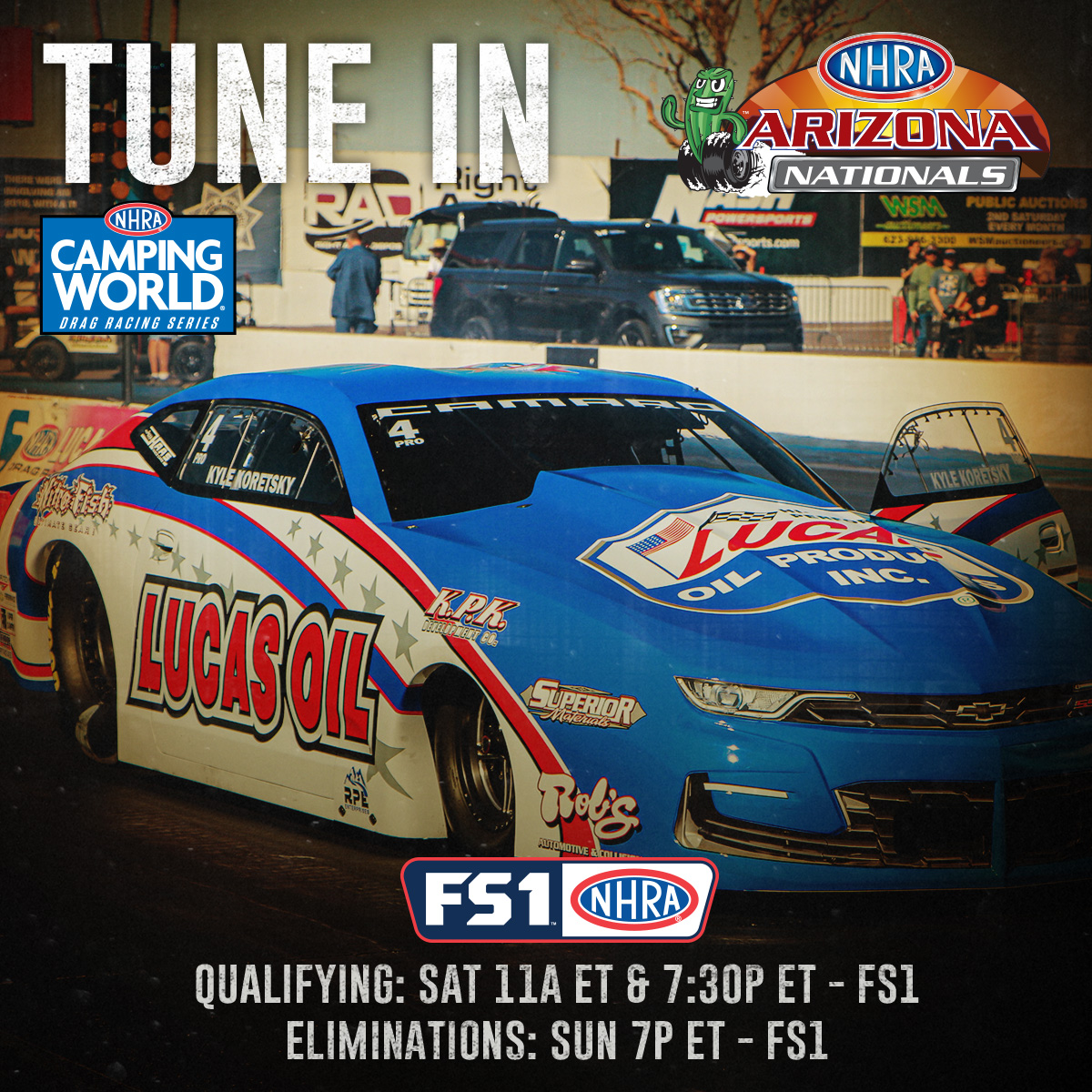 KyleKoretsky's tweet image. We ready! #NHRA #ArizonaNats 

@Lucas_Oil @NHRA @srdrivenmedia @Nitrofishracing