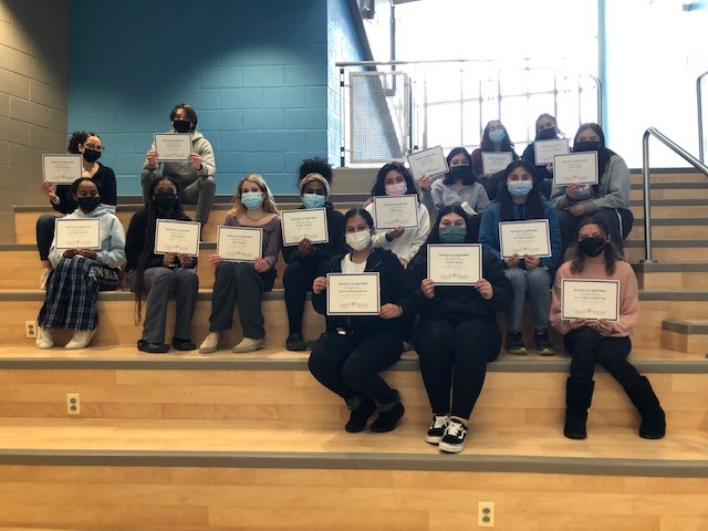 Recognizing our students who demonstrate industry-level readiness based on certification testing!  These students all passed the Board of Nursing assessment and will be heading out to complete a clinical rotation at Holy Cross Hospital en route to becoming CNAs.