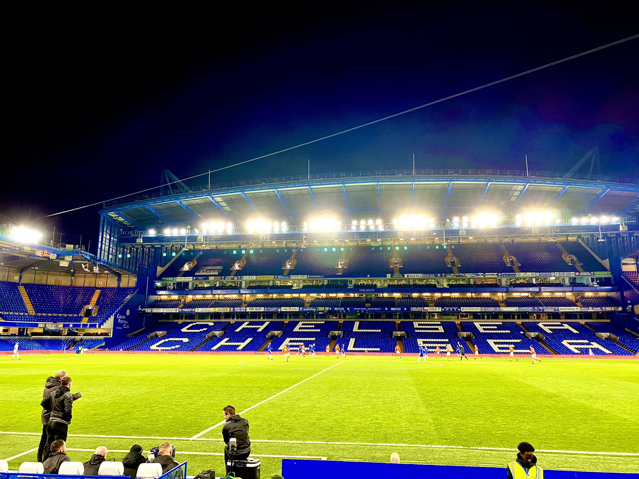 Jake Cohen on X: Under the lights at Stamford Bridge for the FA