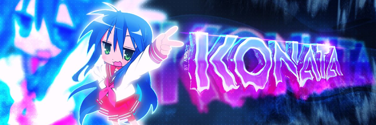 realAspidis's tweet image. Konata banner design I made while streaming on Twitch.

#GraphicDesign #BannerDesign #ChannelDesign