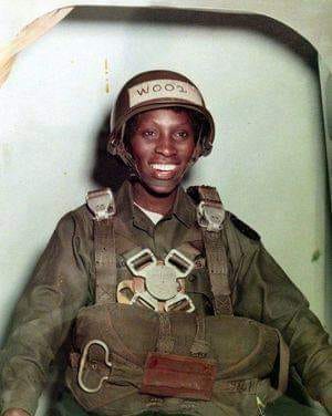 MDVAHCS's tweet photo. In 1974, Staff Sergeant Joyce B. Malone became the first black woman (and oldest) to earn airborne wings in the Army Reserve. 
By age 38, Malone completed 15 parachute jumps during her time in the Army Reserve. 
#BlackHistoryMonth https://t.co/K95eVlLkcE