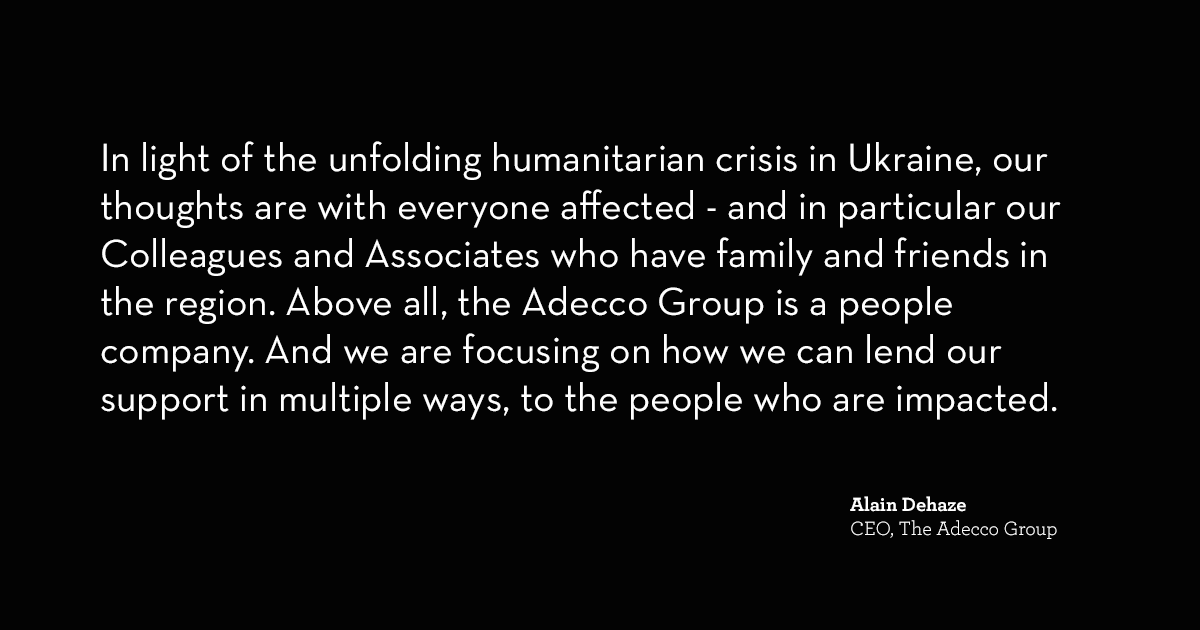 A message from our CEO, @AlainDehaze