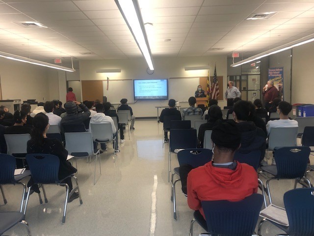 Lots of interest for dual enrollment Construction Management Courses at Montgomery College.