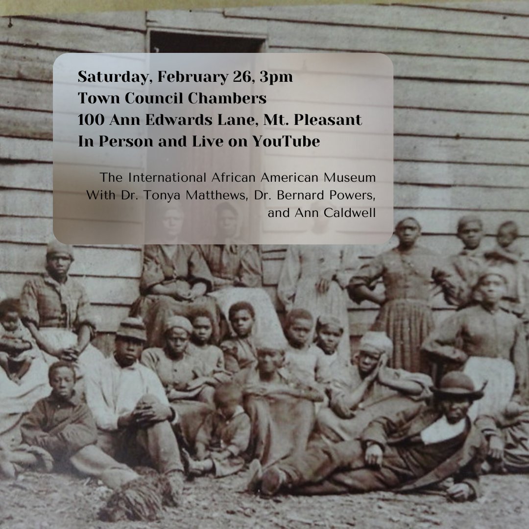 CSSCharleston's tweet image. Learn more about the International African American Museum as part of the Town of Mount Pleasant&apos;s Black History Month events series. More details on our blog: blogs.cofc.edu/cssc/2022/02/2… 
 #IAAMuseum #TOMPSC