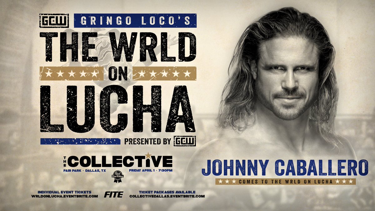 GringoLocoOG's tweet image. I told you I had some tricks up my sleeve! 

JOHNNY CABALLERO is part of The Wrld on Lucha!

Tix on Sale THIS Friday @ Noon Est/11AM Cst:
WrldonLucha.eventbrite.com

#WrldOnLucha
Streaming LIVE on @FiteTV!

Gringo Loco's The Wrld on Lucha
Fri 4/1 - 730PM
Fair Park - Dallas TX