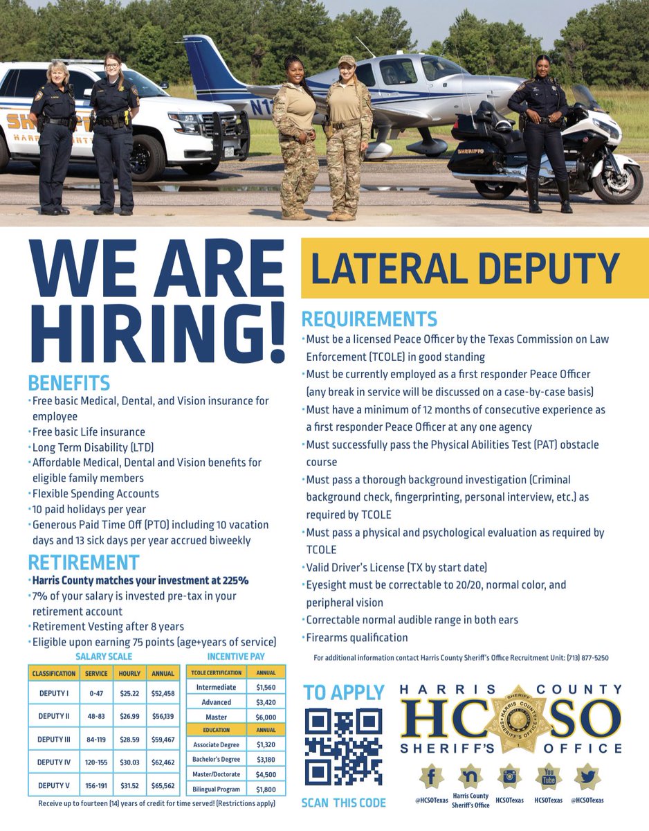 HCSO Recruitment tweet media
