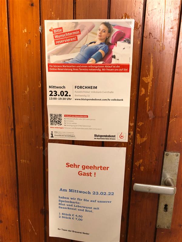 Ob das Zufall ist?
#Forchheim #Blutwurst #Franken #Blutspende #frischeGerichte