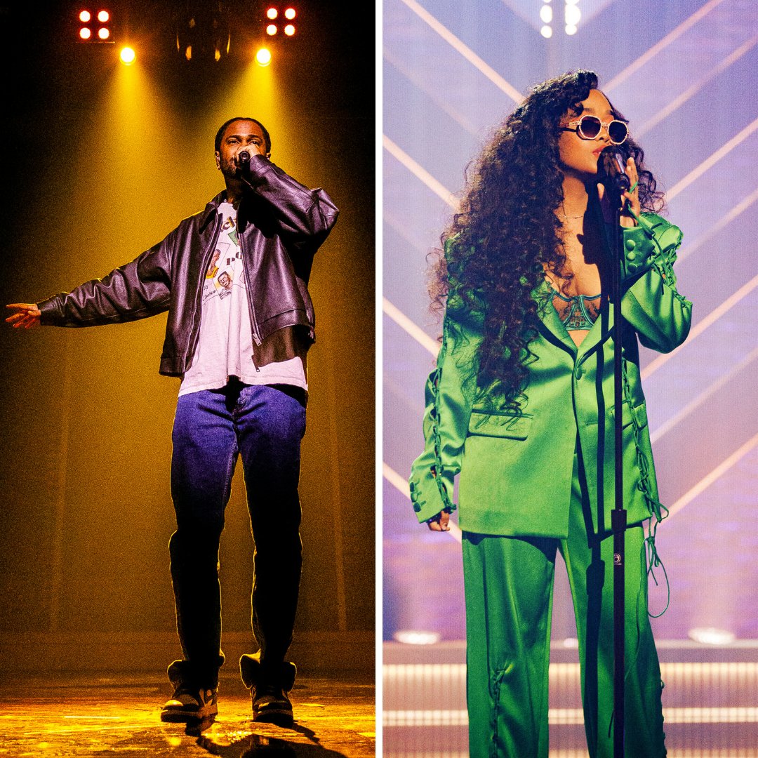 Who was your favorite at #iHeartLivingBlack last night?! 🤩#BigSean or #Her?