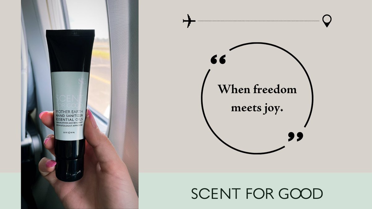 scentforgood's tweet photo. Traveling for #SpringBreak? ✈️
We believe in keeping you protected and safe.
Scent for Good ushers a new era of care, which is natural, inclusive and human. It’s care that makes everyday life more #joyful and #free.
#whenhealthcaremeetshumancare #scentforgood #modernhealing https://t.co/NLdCYVmKSe