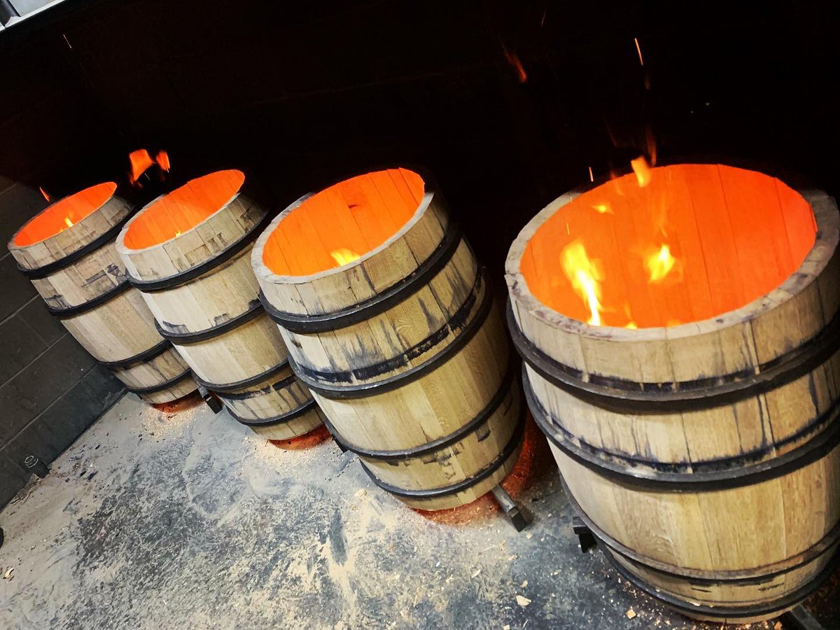 acgoodyear's tweet photo. #FindingMinnesota today w/@JDLauritsen at Black Swan Cooperage in Park Rapids @WCCO #wine #whiskey https://t.co/AhCqEjvWFA