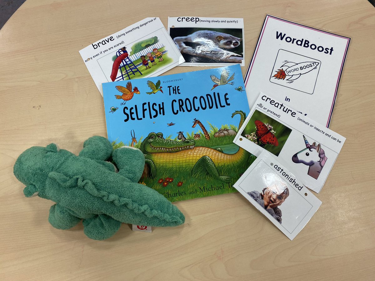 DunbarNursery's tweet photo. Woodlands - Word boost literacy programme. This week the story is ‘The Selfish Crocodile’ . @DunbarPrimary #ARCH #Realisingtheambition #Earlyyears #literacy #storytime #Wordboost https://t.co/Te7M8nw4aC