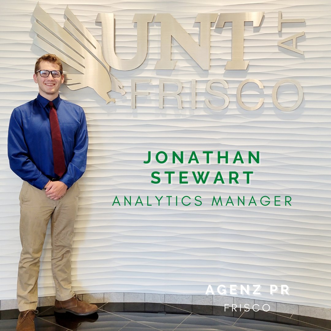 agenz_'s tweet image. 📢 AGENZ #PR: Meet Jon Stewart, AGENZ&apos;s #AnalyticsManager! He&apos;s looking forward to learning how a PR agency manages its own #publicrelations, and how it influences its interactions and strategies. He enjoys jogging, cooking and writing short stories. 

#UNT #GenZ #PRstudents