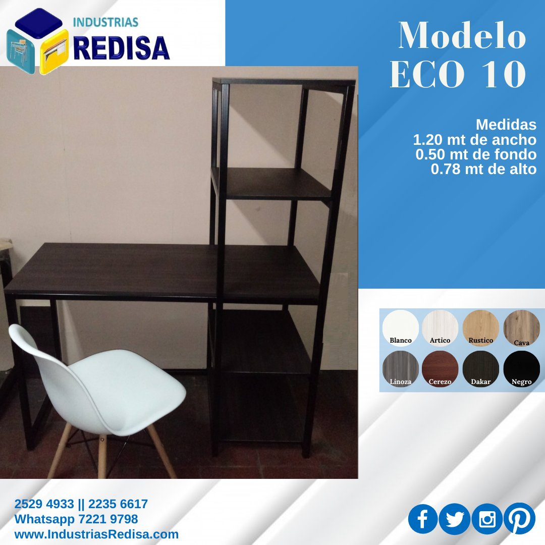 IndustriaRedisa's tweet photo. MODELO ECO 10
Porque sabemos que trabajar o estudiar en casa se necesita un espacio óptimo, te mostramos está opción a un súper precio.

📲 7221 9798
📩 industria.redisa@hotmail.com
💸Transferencia bancaria o Efectivo
.
.
#school #homeoffice #mueblesmodernos #sivar #backtoschool https://t.co/4IPH1O78I7