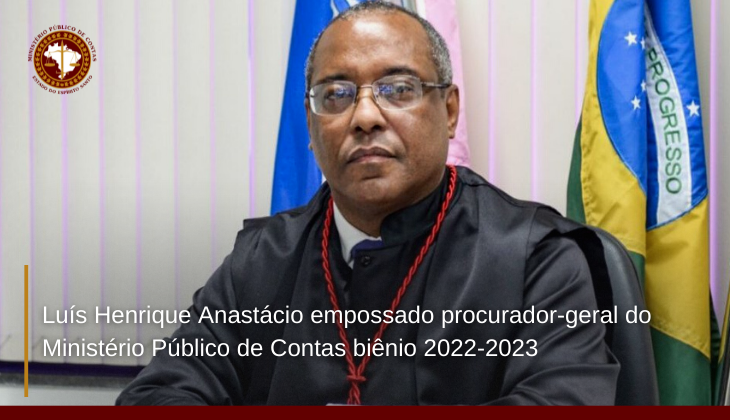 mpc_es's tweet photo. O Procurador de Contas, Luís Henrique Anastácio, tomou posse do cargo de Procurador-Geral do Ministério Público de Contas do Espírito Santo na última terça-feira - biênio 2022/2023.
Acesse a matéria completa em: https://t.co/9cFICwdjmA
#mpc #mpdecontas https://t.co/7TGgx53aVS