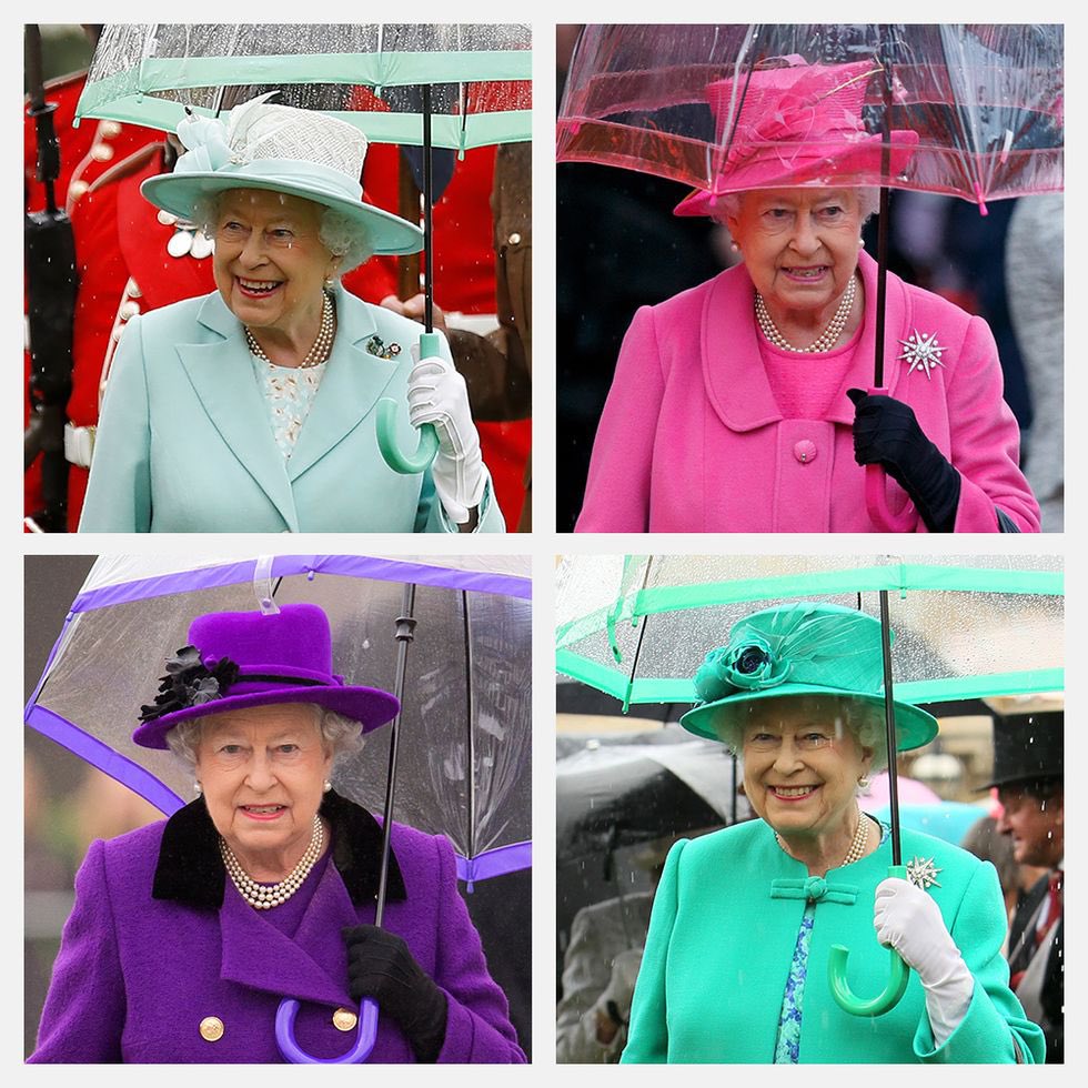 Kraliçe Elisabeth, her zaman kendi şemsiyesini kendisi tutar.