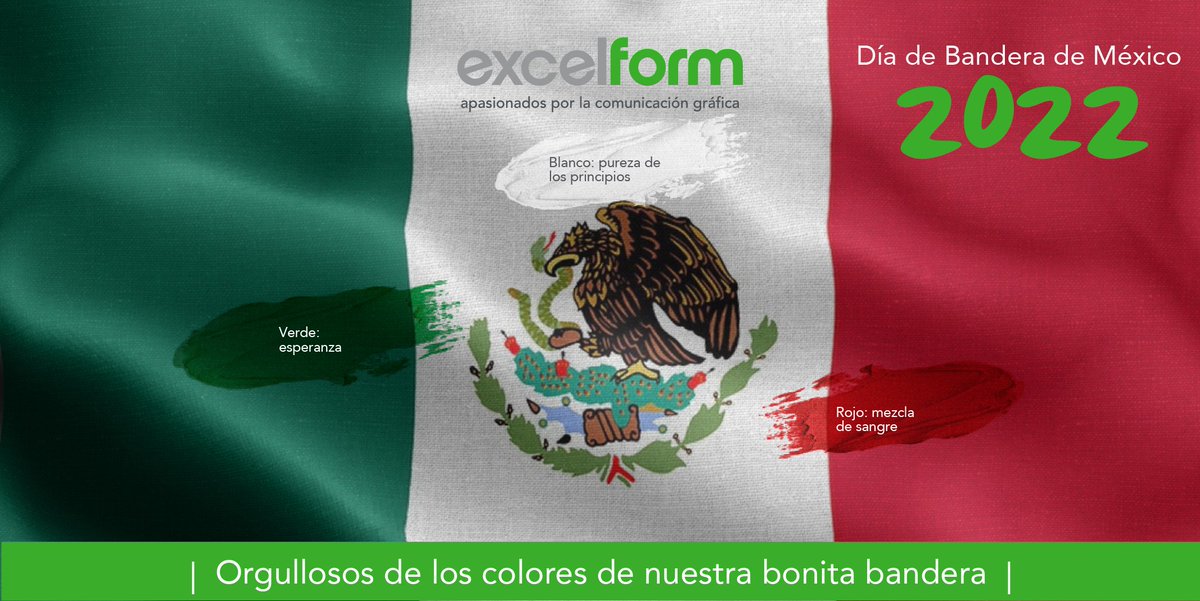 ExcelForm_GL's tweet image. 🇲🇽El color es de suma importancia en la simbología de nuestra bella bandera nacional y en esta ocasión nos gustaría recordar lo que representa cada uno para que no olvidemos su importancia.
#colorespatrios #orgullomexicano #excelform #significadodelcolor