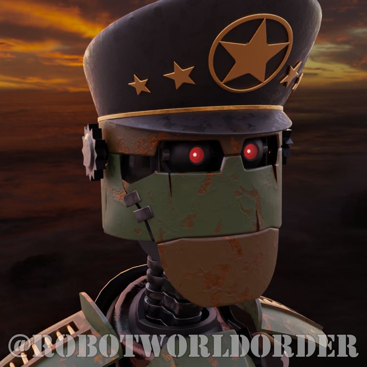 RobotWorldOrder's tweet photo. @NftGallery_BR We have this WIP in the works. Is it good? Bad? I don't know, but it's certainly unique! https://t.co/C2G4XDCNub