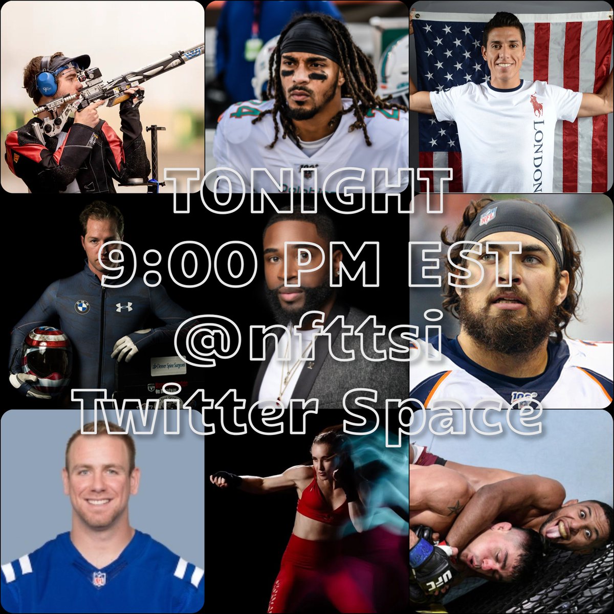 The Sports Initiative - MINTING NOW (@nfttsi) on Twitter photo Don't miss this. The biggest athlete #TwitterSpace in the NFT world is TONIGHT right here <a href="/NFTTSI/">The Sports Initiative - MINTING NOW</a>.
<a href="/LucasKozUSA/">Lucas Kozeniesky</a> <a href="/RyanLewis_38/">Coach Ryan Lewis</a> <a href="/StevenLopezTkd/">Steven Lopez</a> <a href="/ManteoMitchell/">Manteo Mitchell, OLY</a> <a href="/samthejonesy/">Sam Jones</a> @VollertAndrew @moroccandevil45 <a href="/GinnyFuchsUSA/">Ginny Fuchs</a> <a href="/garbett_stephen/">Stephen Garbett</a>
Official Link - x.com/i/spaces/1nAKE… Don't miss this. The biggest athlete #TwitterSpace in the NFT world is TONIGHT right here <a href="/NFTTSI/">The Sports Initiative - MINTING NOW</a>.
<a href="/LucasKozUSA/">Lucas Kozeniesky</a> <a href="/RyanLewis_38/">Coach Ryan Lewis</a> <a href="/StevenLopezTkd/">Steven Lopez</a> <a href="/ManteoMitchell/">Manteo Mitchell, OLY</a> <a href="/samthejonesy/">Sam Jones</a> @VollertAndrew @moroccandevil45 <a href="/GinnyFuchsUSA/">Ginny Fuchs</a> <a href="/garbett_stephen/">Stephen Garbett</a>
Official Link - x.com/i/spaces/1nAKE…