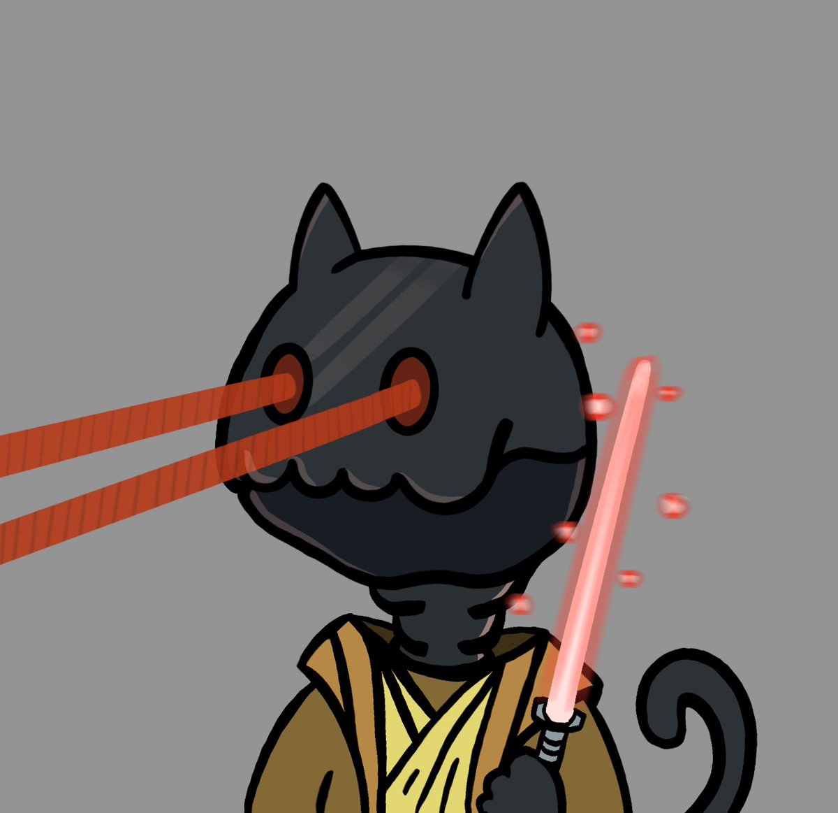 cancheconestilo's tweet image. Long Lost Cosmic Cat Jedi, so lost he let himself be consumed by the dark side. Let me know what you guys think!