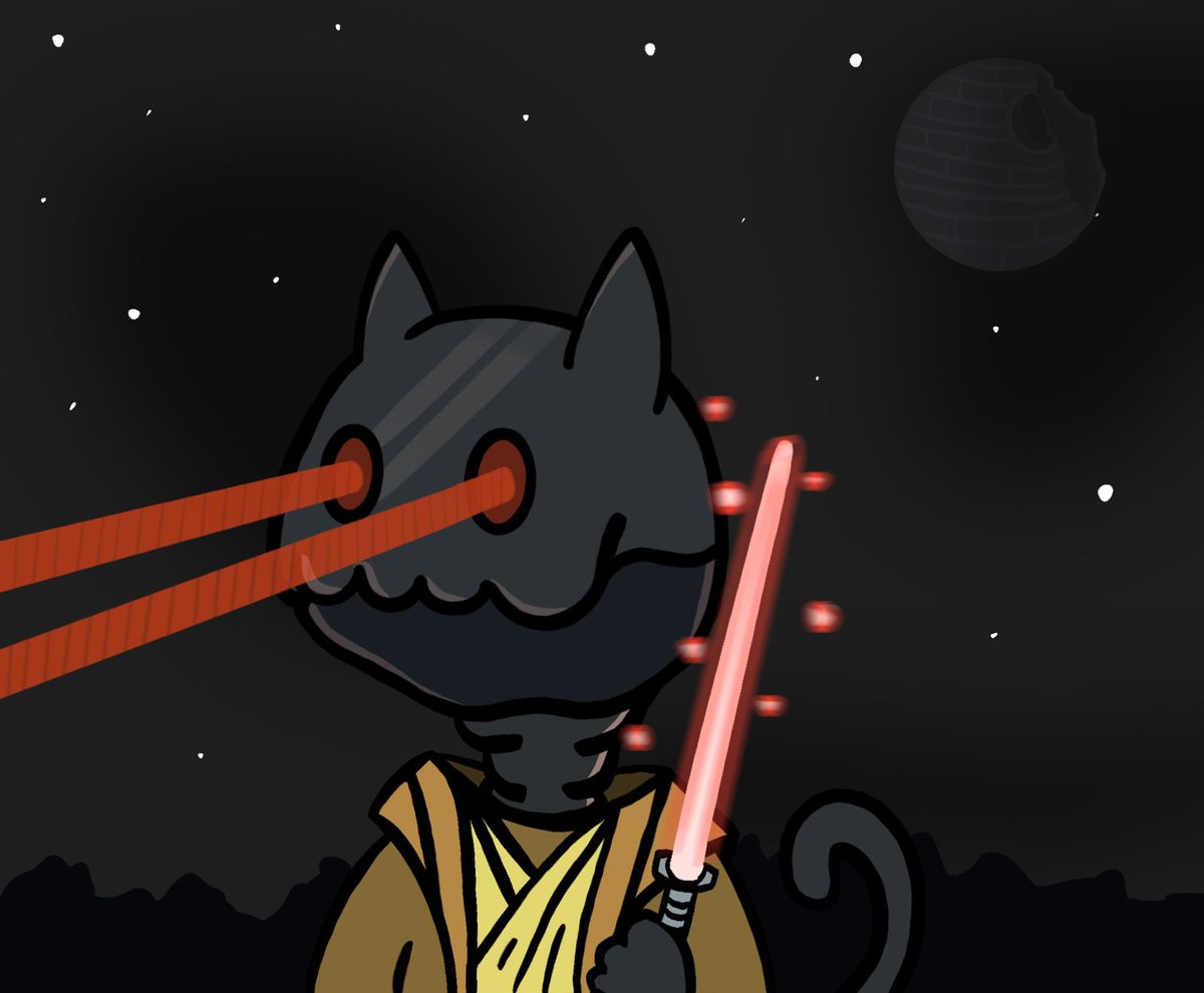 cancheconestilo's tweet image. Long Lost Cosmic Cat Jedi, so lost he let himself be consumed by the dark side. Let me know what you guys think!