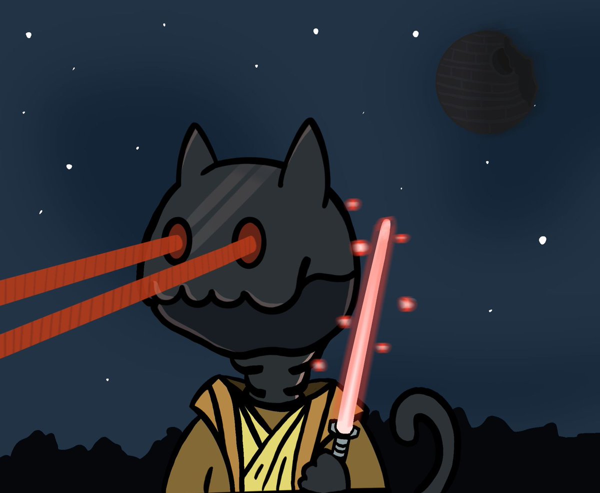 cancheconestilo's tweet image. Long Lost Cosmic Cat Jedi, so lost he let himself be consumed by the dark side. Let me know what you guys think!