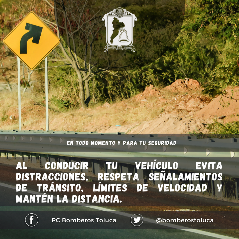 bomberostoluca's tweet photo. Los accidentes son una de las causas principales de mortalidad en nuestro país y en el mundo. ¡Al volante tu atención constante! 🚗 https://t.co/uohTzGpbvX
