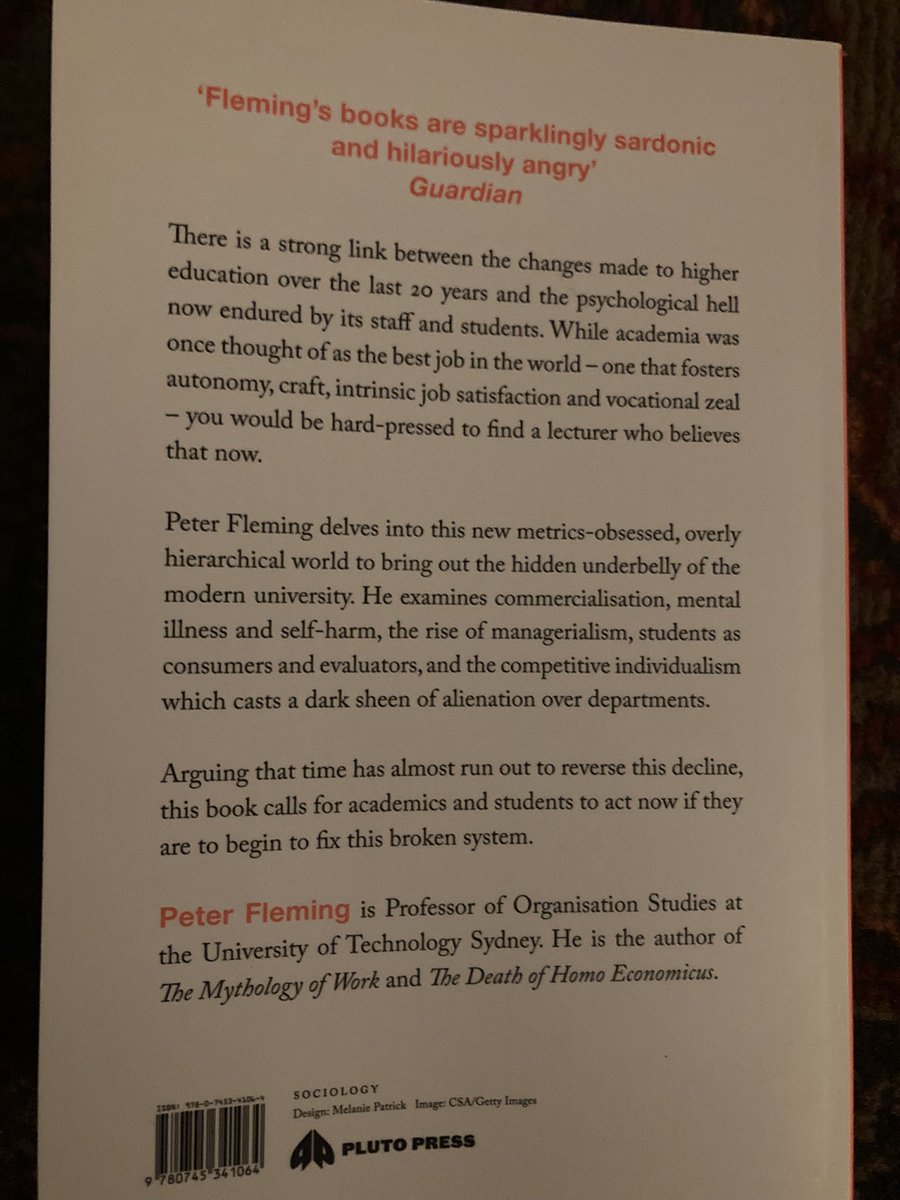 This is a VERY good read for people working in or thinking of working in HE. Spoiler alert…its not Porterhouse Blue any more.
