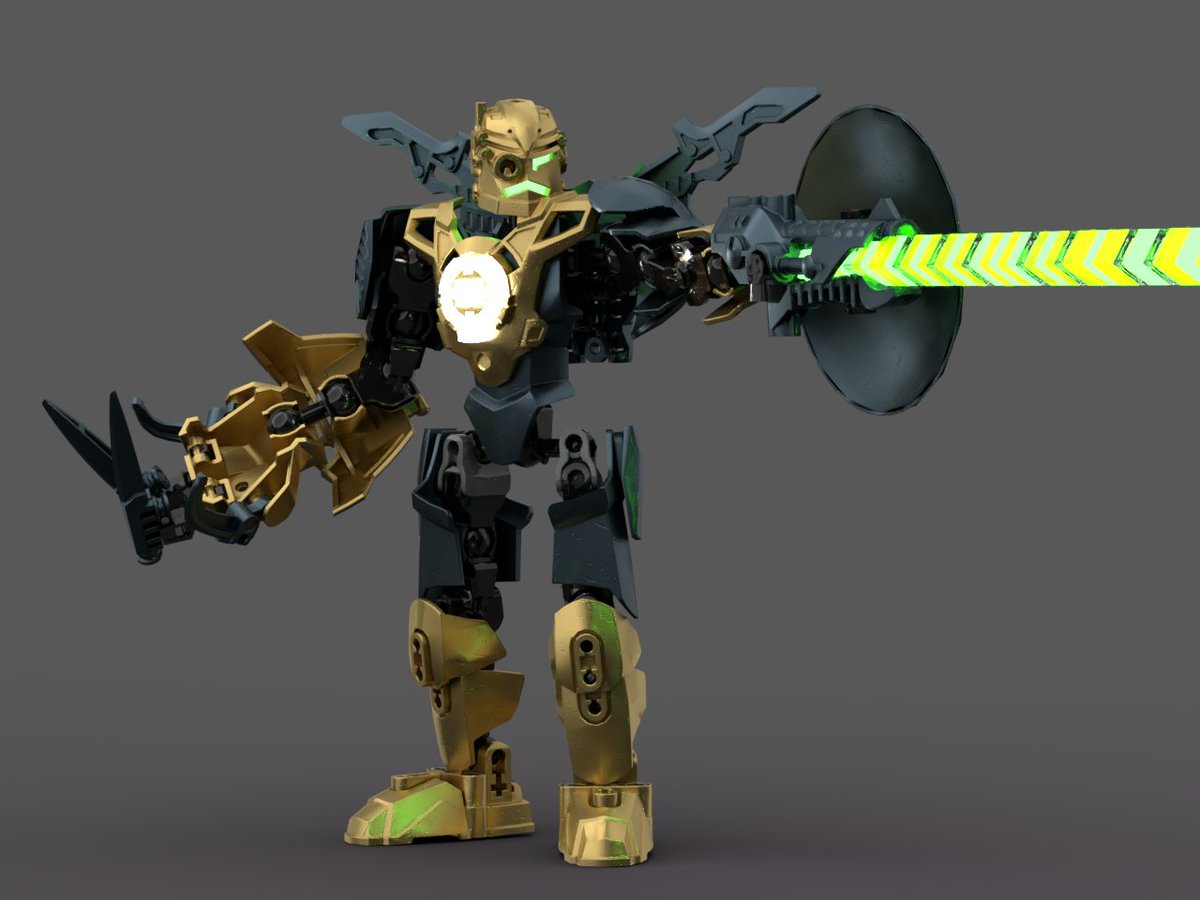 SolaceMocs's tweet photo. Rocka. Specialization in attack, both close and medium range. Equipped with a power claw, a beam cannon, and a shield with hardlight emitters.
#LEGO #Herofactory #Bionicle #Moc https://t.co/c7VQj5j79F