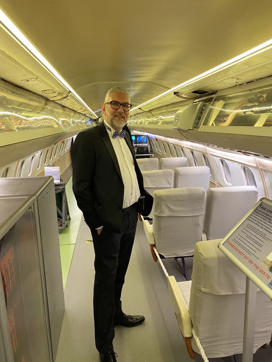 So our own ⁦<a href="/CScargillLG/">Chris Scargill</a>⁩ wandering through #concorde ⁦<a href="/IWMDuxford/">IWM Duxford</a>⁩ on the #EOETourismAwards. Good luck to all the finalists