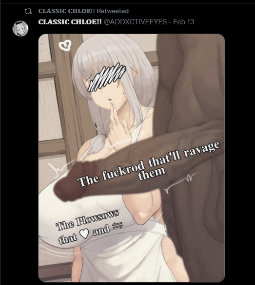 Erm, Chloe-

I hate to break it to you, but by retweeting it-