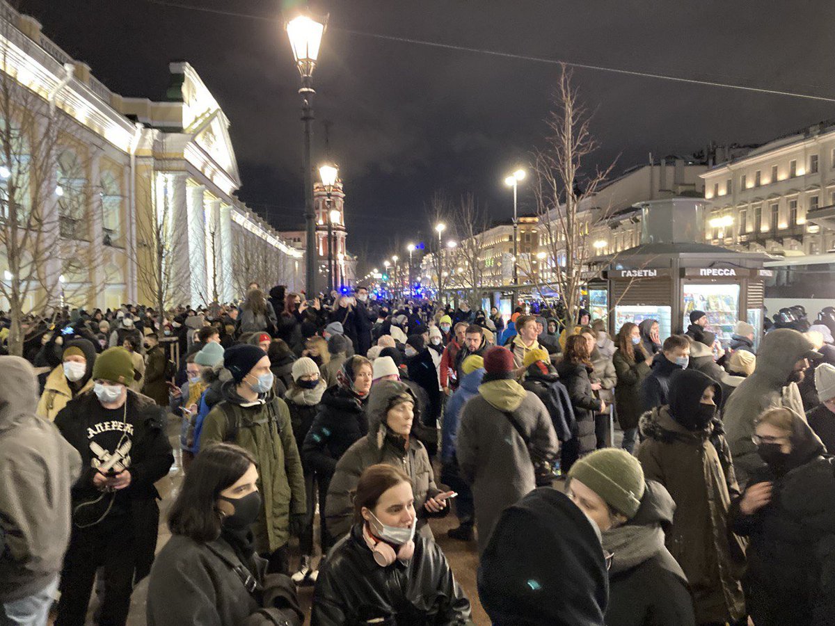 Митинг в Питере