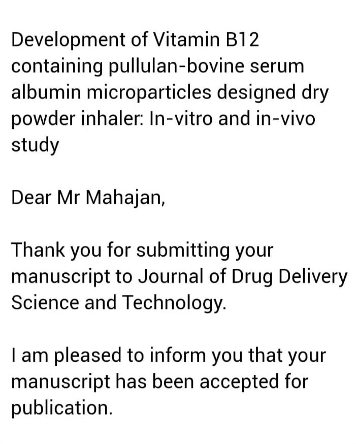 When your Professor suddenly email you with this msg 🙈 so glad to read and feel the satisfaction😍
#ResearchReport #masterresearch #vitamins #dpi