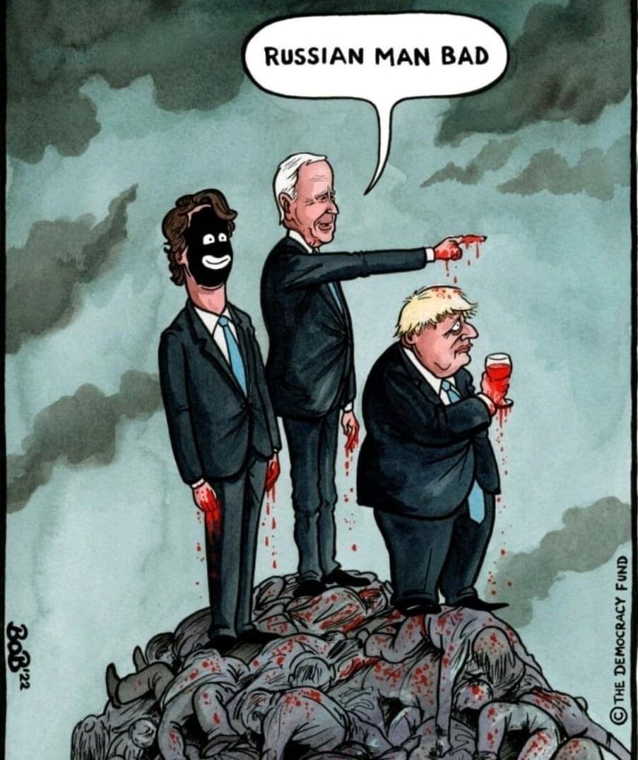 Tres de los que condenan a #Rusia hoy, son los responsables grandes genocidios en la historia, #Canadá asesinó niños indígenas, #USA e #Inglaterra han asesinado miles de civiles en todo el medio oriente y África para robar petróleo. Fin a la Hipocresía, por favor.